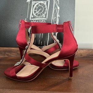 Kelly and Katie bedazzled red Alassa Heels